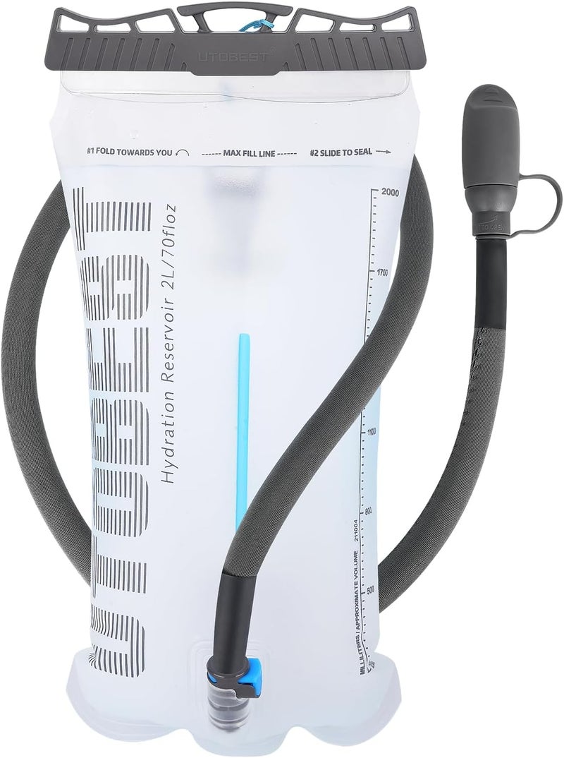 UTOBEST Hydration Bladder,TPU Water Bladder,Water Bladder for Hiking Backpack,BPA Free,Wide Opening,Leak-Proof,Water Reservoir for Hiking Cycling Camping Running - Image 1